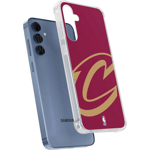 NBA Cleveland Cavaliers Large Logo Galaxy A35 5G Clear Case